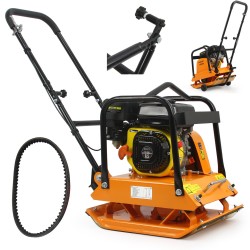 Compattatore Compattatrice a Scoppio | 90 kg | 6,5 CV | Forza Centrifuga 15 kN | Piastra 540x440 mm Spessore 6 mm | Profondità di Compattazione 30 cm | Frequenza di Vibrazioni 5600 VPM